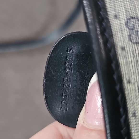 GUCCI Navy Blue Canvas Supreme Micro GG Blue Trim Crossbody Bag Authenticated - Picture 13 of 16